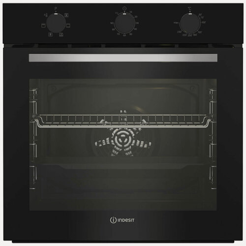 Изображение товара Электрический духовой шкаф Indesit IFE 3634 BL 59 см, 72 л, гриль и конвекция, черный