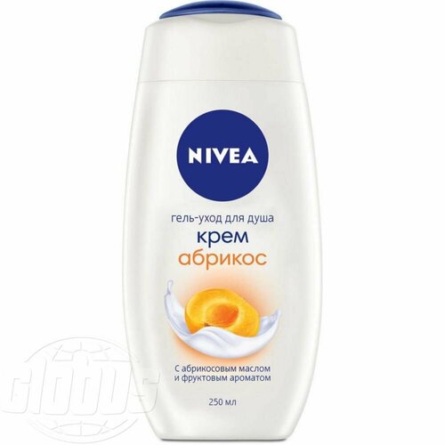 Гель-уход для душа Крем Nivea Абрикос, 250 мл