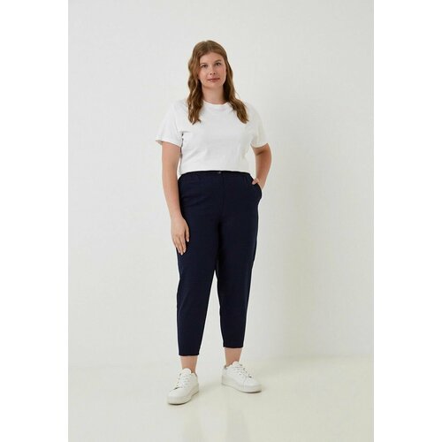 фото Брюки cleo, размер 52, синий