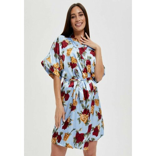 фото Халат cleo, размер 44/46, голубой