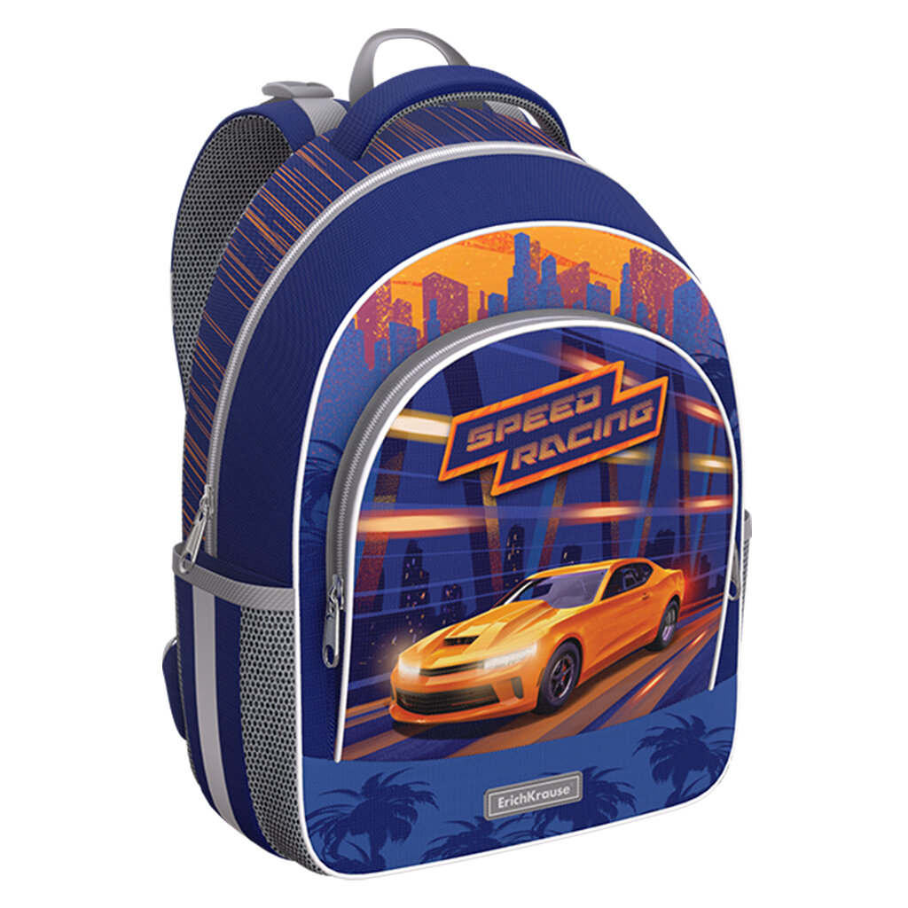 Школьный рюкзак с грудной перемычкой ErichKrause ErgoLine 15L Sport Car 60101