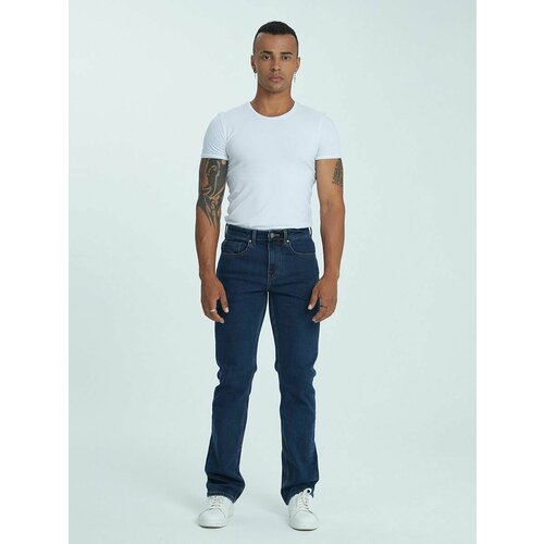 Джинсы широкие Velocity, размер 32/34, синий джинсы широкие sailor paul размер 34 32 серый