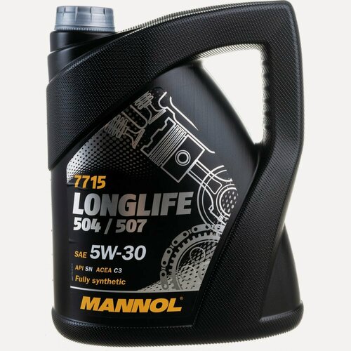 Изображение товара Синтетическое моторное масло MANNOL LONGLIFE 504/507 5W-30 5 л 7001 эффективной работы