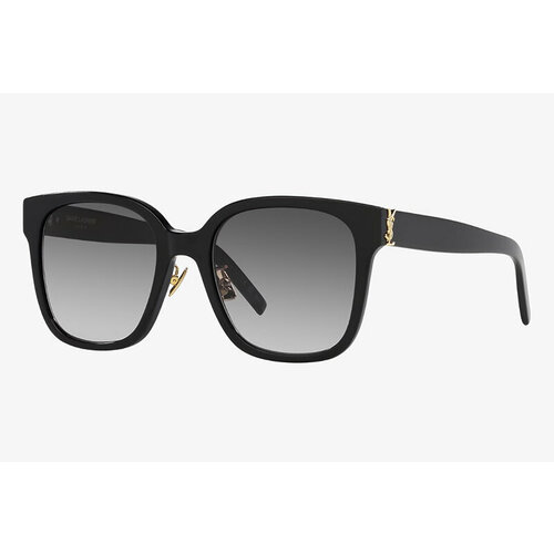 фото Солнцезащитные очки saint laurent, серый, черный