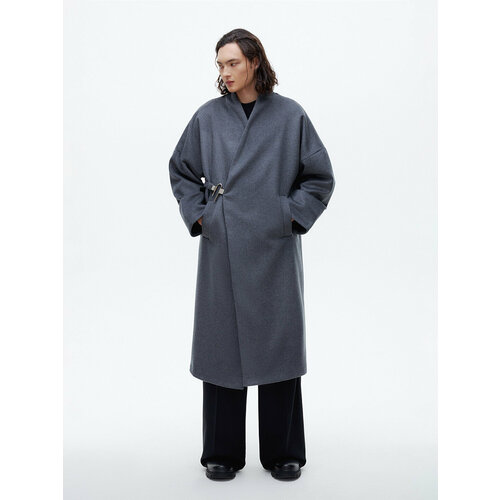 фото Пальто humanist, демисезон/зима, размер s/m, серый