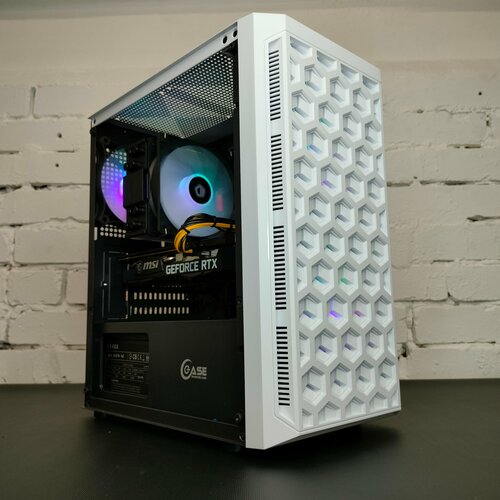 Игровой компьютер / системный блок Bunker Intel i5 10400f RTX 3060Ti (8gb) DDR4 16gb ssd 512 Powercase Mistral Micro T3W Mesh LED