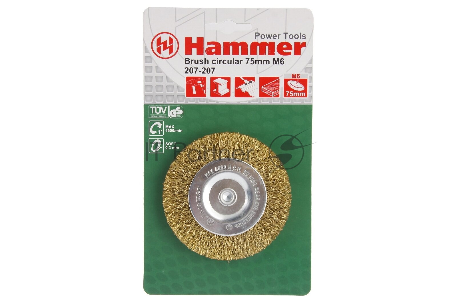 Кордщетка Hammer 207-207 75