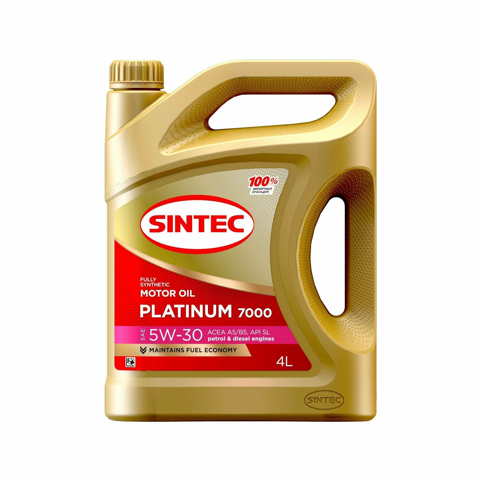 Моторное масло SINTEC PLATINUM 7000 SAE 5W-30 API SL, ACEA A5/B5 Синтетическое 4 л - фотография № 10