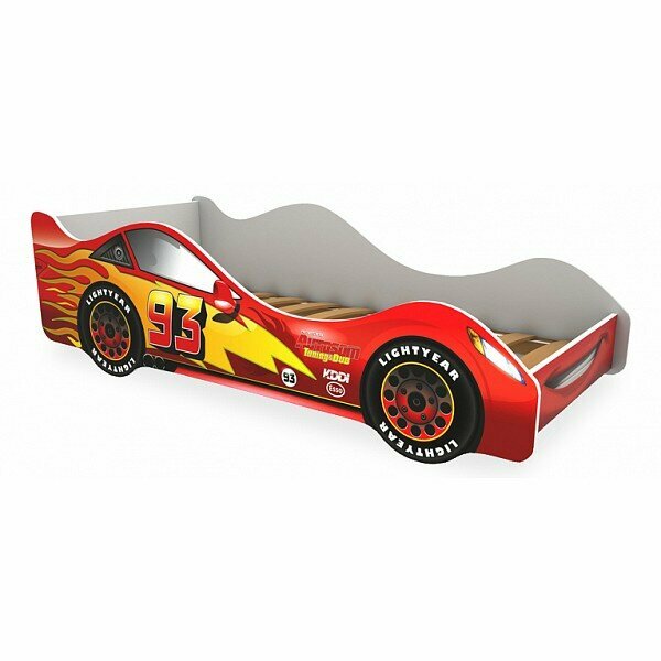 фото Кровать-машина Mebelion Тачка красная