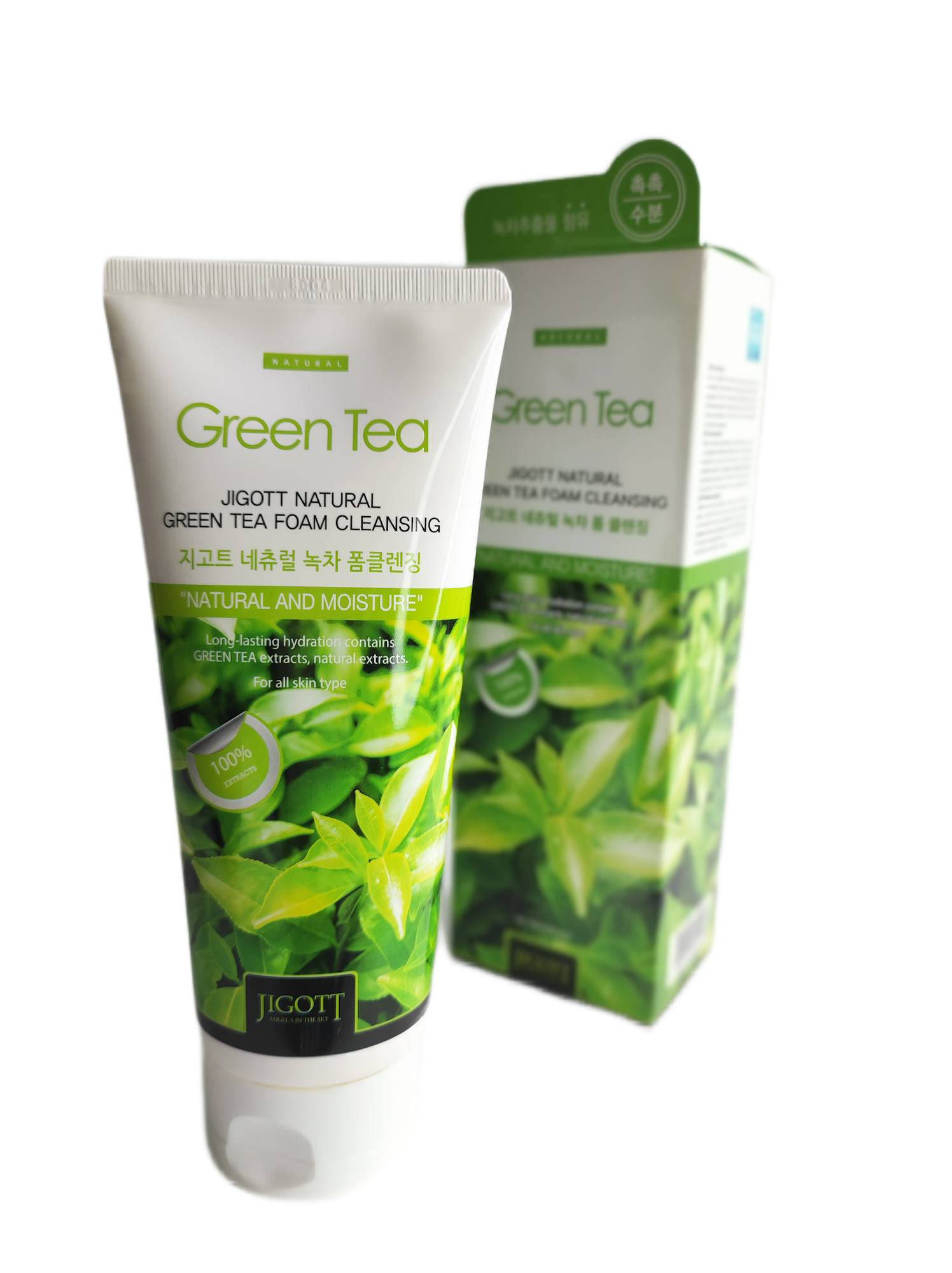 Пенка для умывания с экстрактом зеленого чая Jigott 180мл SKININE COSMETIC - фото №13