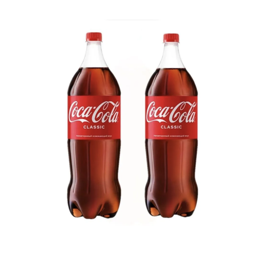 Газированный напиток Coca-Cola (Кока-Кола), 2л, 2 бутылки