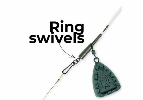 Вертлюжки с кольцом Carptoday Tackle Ring Swivels, снасти для рыбалки, карповая рыбалка, карповые монтажи — фото 3