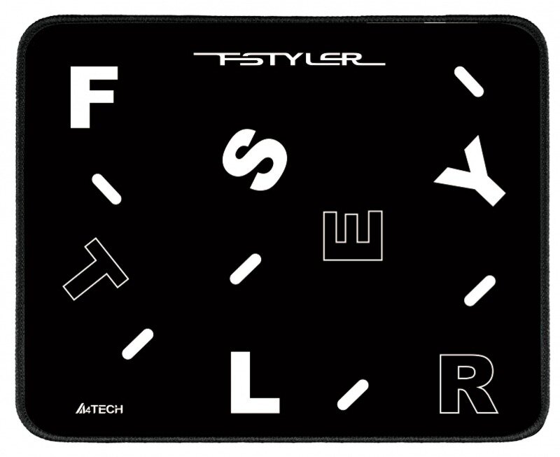 A4Tech FStyler FP25 черный/белый 250x200x2мм FP25 BLACK