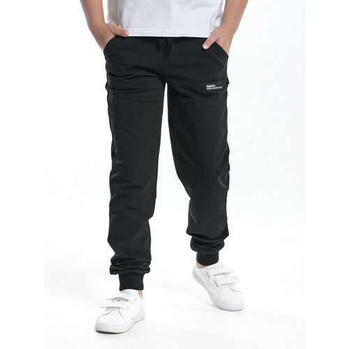 фото Брюки mini maxi, размер 152, черный