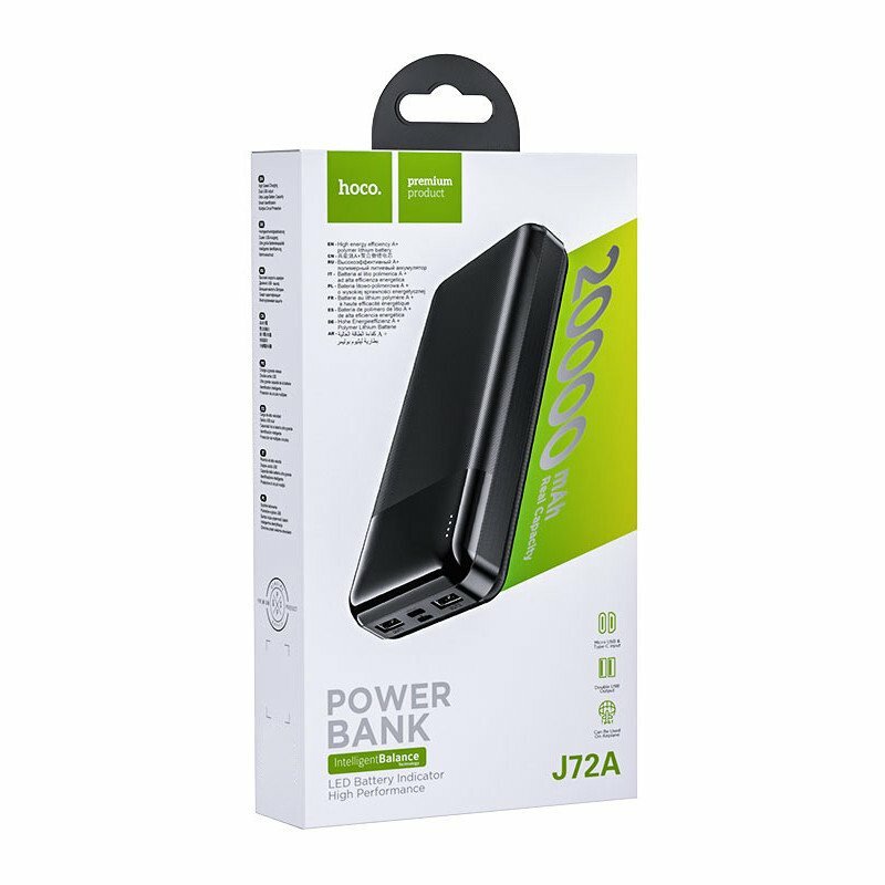 Внешний аккумуляторм Hoco Power Bank J72A 20000mAh Black - фото №5