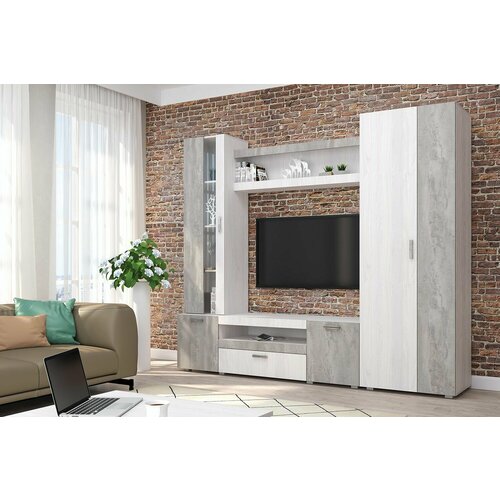 Гостиная Соло Анкор СветлыйБетонный Камень 23856₽