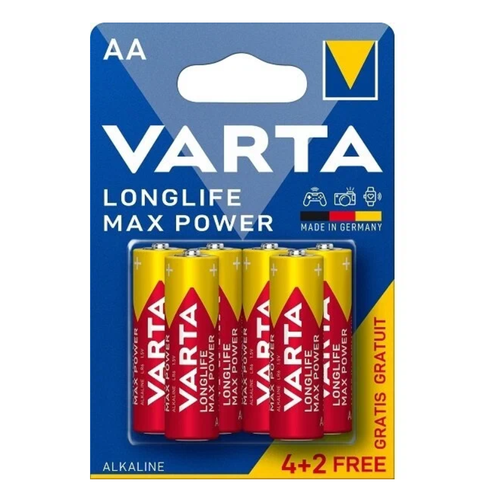 Батарейка VARTA AA (LR6) LONGLIFE MAX POWER 8 шт