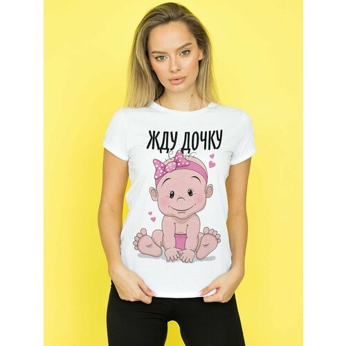 фото Футболка, размер m, белый нет бренда