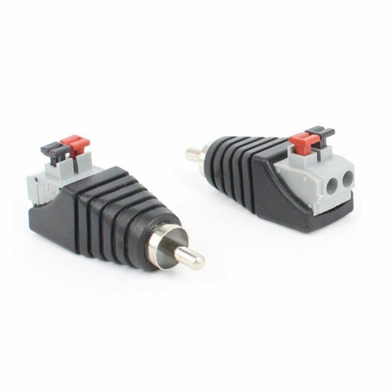 фото Штекер RCA пружинный зажим Орбита OT-AVT19