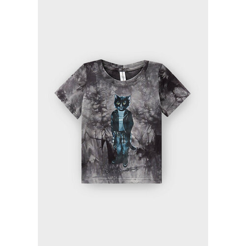 фото Футболка manii'ta lacitta, размер 122, серый, черный