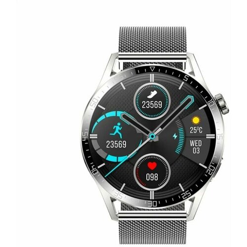 Смарт часы Wearfit Pro GT8 PRO PREMIUM 2023 серые с двумя ремешками с сенсорным экраном для Android и iOS 385000₽