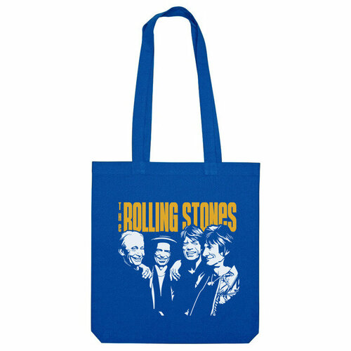 Сумка «The Rolling Stones. Роллинг Стоунз. Rock Music.» (ярко-синий)
