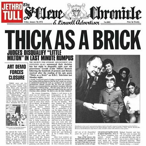 jethro tull виниловая пластинка jethro tull thick as a brick thick as a brick 2 Виниловая пластинка Jethro Tull - Thick As A Brick (50th Anniversary Edition) LP