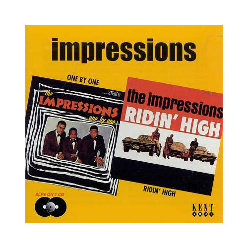 Компакт-Диски, Kent Soul, THE IMPRESSIONS - One By One / Ridin' High (CD)