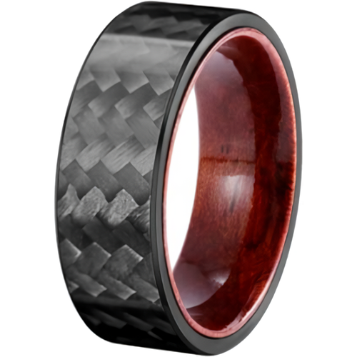 Кольцо POYA пластик дерево, размер 19