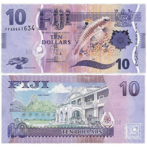 фиджи 7 долларов 2017 Фиджи 10 долларов 2012
