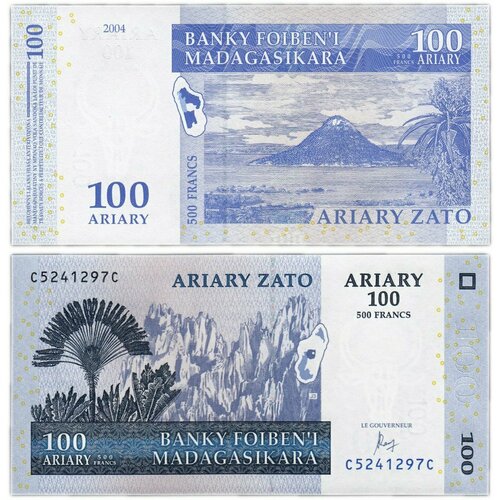 Мадагаскар 100 ариари 2004 мадагаскар 500 ариари 2004