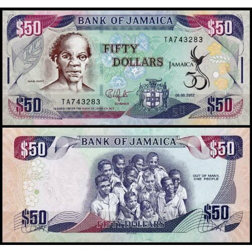 ямайка 50 долларов 2019 Ямайка 50 долларов 2012 50 лет независимости