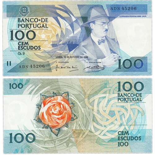 Португалия 100 эскудо 1986 банкнота номиналом 100 эскудо 1984 года португалия