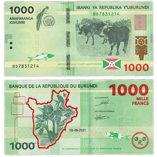 Бурунди 1000 франков 2021 бурунди 1000 франков 2021