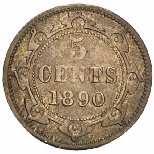 Канада, Ньюфаундленд 5 центов 1890 г. канада ньюфаундленд 10 центов 1896 г