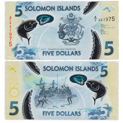 Соломоновы острова 5 долларов 2019 полимер
