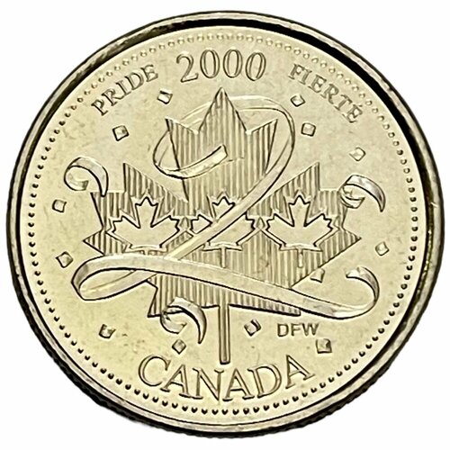 Канада 25 центов 2000 г. (Миллениум - Гордость) (Ni) канада 25 центов 2000 г миллениум мудрость proof