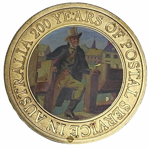 Австралия 1 доллар 2009 г. (200 лет почтовой службе Австралии) 1985 монета австралия 2017 год 1 доллар гражданство австралии бронза буклет