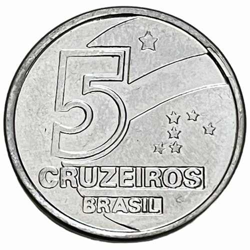 Бразилия 5 крузейро 1991 г. (2)