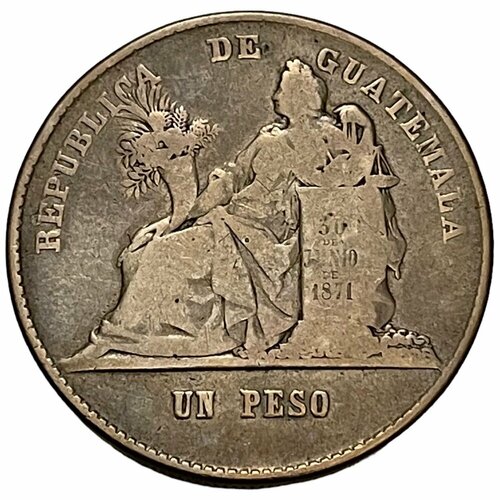 Гватемала 1 песо 1873 г.