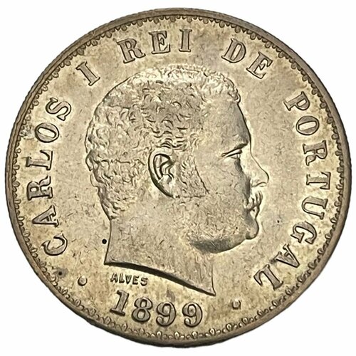 Португалия 500 рейс 1899 г. клуб нумизмат монета 500 рейс португалии 1891 года серебро карлуш i