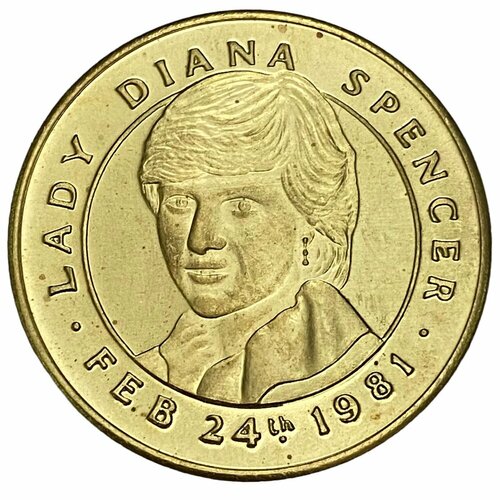 Великобритания, жетон Диана принцесса Уэльская 1997 г. великобритания жетон plate