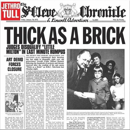 Виниловая пластинка JETHRO TULL - THICK AS A BRICK (50TH ANNIVERSARY) warner bros jethro tull this was 50th anniversary edition виниловая пластинка