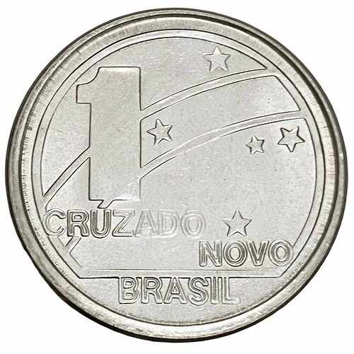 Бразилия 1 новый крузадо 1989 г. (100 лет Республике)