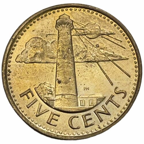 барбадос 5 центов 1998 г Барбадос 5 центов 2012 г. (2)