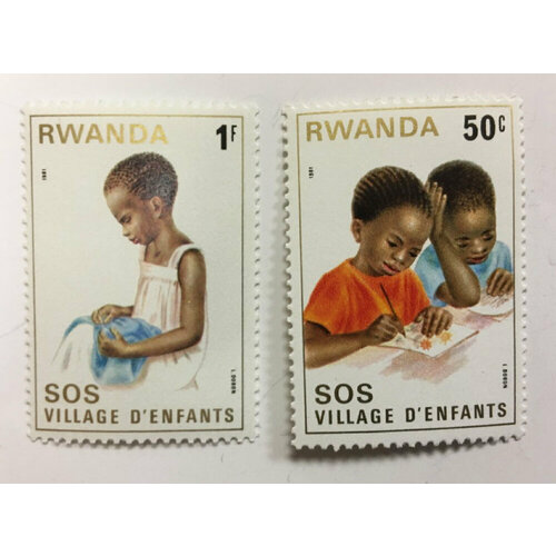 (--) Набор марок Руанда 2 шт. Негашеные , III O