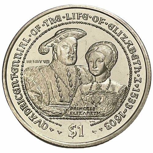 Британские Виргинские острова 1 доллар 2003 г. (400 лет со дня смерти Елизаветы I - Генрих VIII)