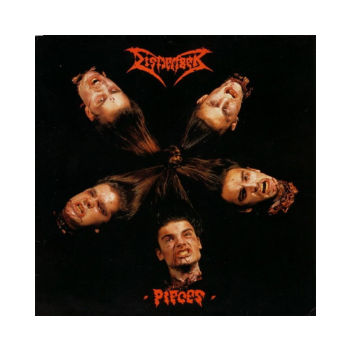 Dismember - Pieces, 1xLP, RED BLACK LP dismember dismember 1xlp gold marbled lp