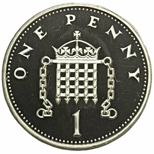 Великобритания 1 пенни 1996 г. (25 лет десятичной валюте) (Proof)