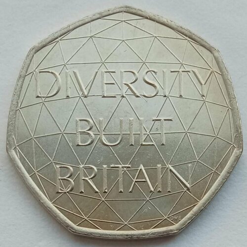 Великобритания 50 пенсов 2020. Многообразие Британии